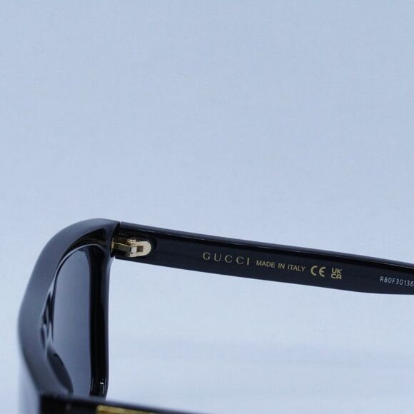 💯 NEW GUCCI GG0748S 001 BLACK GREY SUNGLASSES - Picture 7 of 12